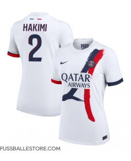 Günstige Paris Saint-Germain Achraf Hakimi #2 Auswärtstrikot Damen 2024-25 Kurzarm